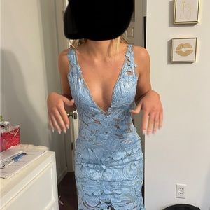 Jovani size 2 light blue